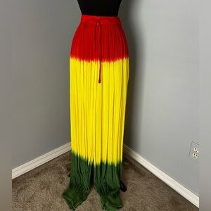 ‘Color of India’ Red, Yellow & Green Gauze Pant